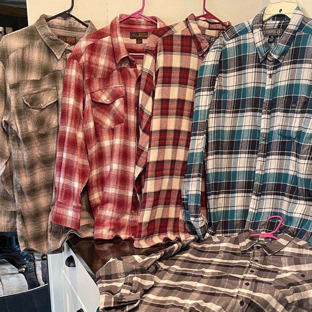 Plaid Flannel Men's Shirt Collection 5